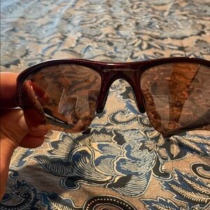 Oakley Red and Brown Sunglasses